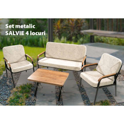 Set Mobilier Metalic Salvie 4 Locuri