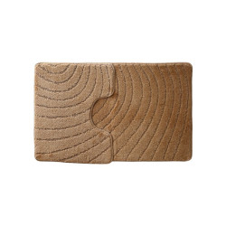 Set Covorase De Baie Mari 2 Piese Lines Maro 60x100 Cm Si 60x50 Cm
