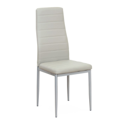 Scaun Piele Eco Gri Deschis/metal Gri Coleta Nova