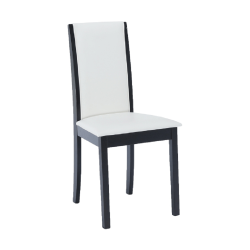 Scaun Bucatarie Wenge/negru Piele Eco Alb Venis New