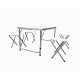 Set Mobilier Gradina Heinner Dscs001 4 Scaune + Masa Pliabila Servieta