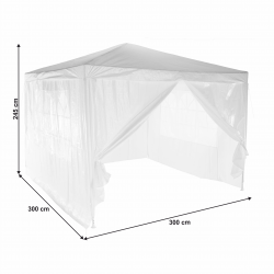 Cort De Gradina Pentru Party Alb 3x3 M Tekno Typ 1