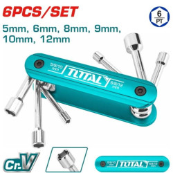 Set 6 Buc Chei Tubulare Cu Maner 5mm  6mm