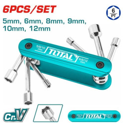 Set 6 Buc Chei Tubulare Cu Maner 5mm  6mm