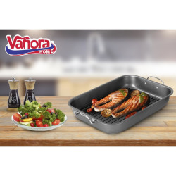 Tava Cuptor Cu Grill 39x29x6cm Vn-fm-r005
