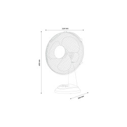 Ventilator De Birou 35w Entac 33cm Alb