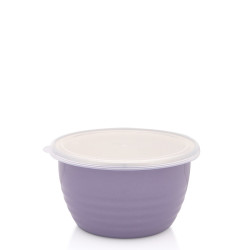 Recipient Alimentar Conic Multifunctional Wave 16cm Violet Cu Capac Transparent Metalac