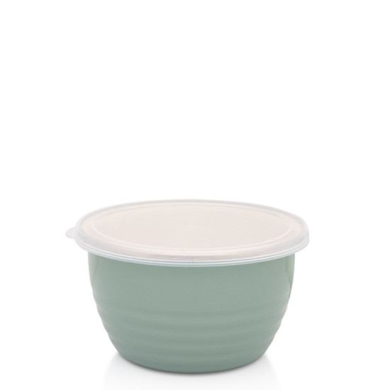 Recipient Alimentar Conic Multifunctional Wave 16cm Verde Cu Capac Transparent Metalac Recipient Alimentar Conic Multifunctional Wave 16cm Verde Cu Capac Transparent Metalac