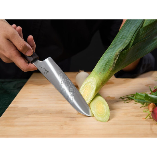 Cutit Santoku 18 Cm Inox Rikito Watanabe Cutit Santoku 18 Cm Inox Rikito Watanabe