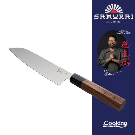 Cutit Santoku 18 Cm Inox Rikito Watanabe Cutit Santoku 18 Cm Inox Rikito Watanabe