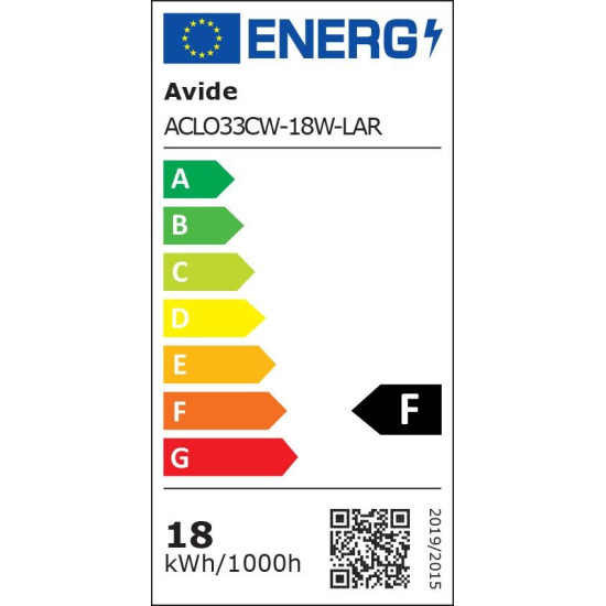 Plafoniera Led Larissa Avide 18w 325*65mm Cw 6400k