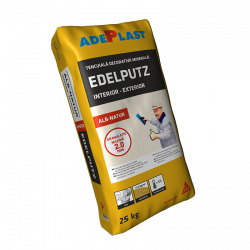 Tencuiala Decorativa Minerala Alb Natur 25kg Edelputz -adeplast