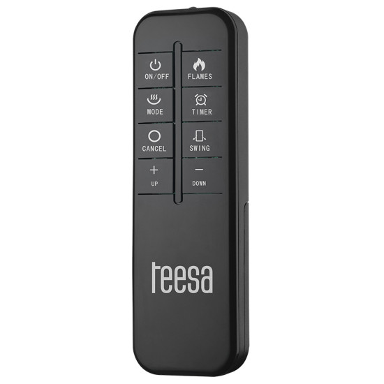 Aeroterma Turn Imitatie Semineu Ptc 2000w Teesa Tsa9017 Negru