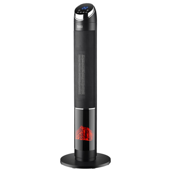 Aeroterma Turn Imitatie Semineu Ptc 2000w Teesa Tsa9017 Negru