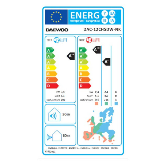 Aparat Aer Conditionat Daewoo 12000 Btu Inverter Dac-12chsdw-nk Fara Kit De Instalare Clasa A++ Aparat Aer Conditionat Daewoo 12000 Btu Inverter Dac-12chsdw-nk Fara Kit De Instalare Clasa A++