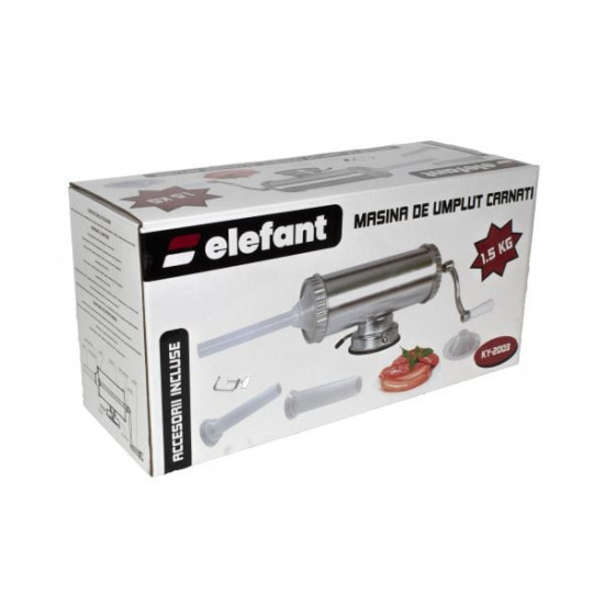 Aparat De Facut Carnati Orizontal Inox Alimentar Ky-2003 Elefant 1.5kg