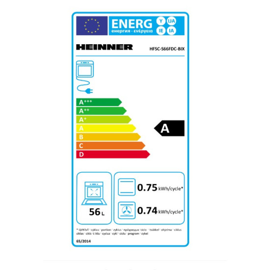 Aragaz Mixt Heinner Hfsc-s66fdc-bix 60x60cm Inox Cuptor Electric