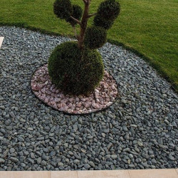 Piatra Decorativa De Gradina Gri / Silver Pebbles 3-6 Cm 20kg/sac
