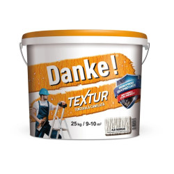 Tencuiala Decorativa Danke Textur Alb Murdar 25kg