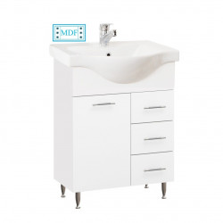 Baza Seria 153 - 60 Cm Sertare Alb + Lavoar 60cm