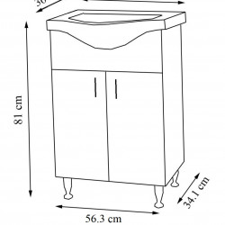 Kit Dulap Verona 45x68 Cm