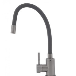 Baterie Bucatarie Cu Pipa Flexibila Seria Vital Sus 304 Gry Flow Fb-011 Ref Grey