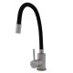 Baterie Bucatarie Cu Pipa Flexibila Seria Vital Sus304 Negru Flow Fb-011 Ref Blac