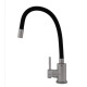 Baterie Bucatarie Cu Pipa Flexibila Seria Vital Sus304 Negru Flow Fb-011 Ref Blac