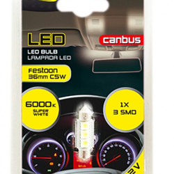 Bec Cu Leduri Canbus T11*36 3smd 5050 Alb