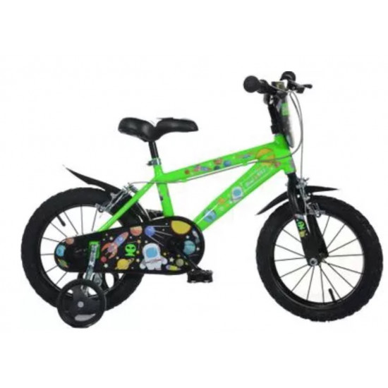 Bicicleta Mtb 16 Cosmos Verde Fluorescent Baieti