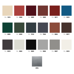 Bordura Fronton Sub Tigla Bilka Ral8019 Mat 0.45mm