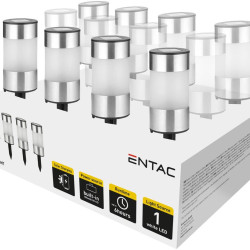 Lampa Solara De Gradina 1x Led 21cm Otel Inoxidabil Entac 11