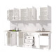 Bucatarie Olea 2.6m Mdf Ro Alb Bucatarie Olea 2.6m Mdf Ro Alb