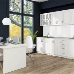 Bucatarie Olea 2.6m Mdf Ro Alb