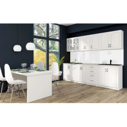 Bucatarie Olea 2.6m Mdf Ro Alb