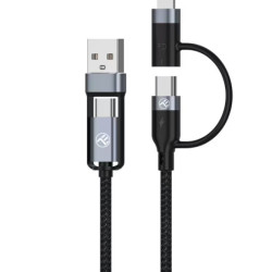 Cablu De Date Baseus One For Three 1.2 Negru Camlc-mj01