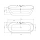 Cada Baie Freestanding Aruba 170x75x58cm G9045 + Baterie Si Accesorii Finisaj Crom Cada Baie Freestanding Aruba 170x75x58cm G9045 + Baterie Si Accesorii Finisaj Crom