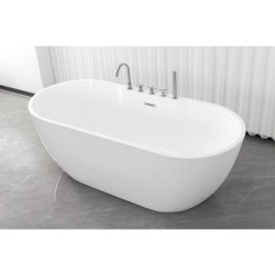 Cada Baie Freestanding Aruba 170x75x58cm G9045 + Baterie Si Accesorii Finisaj Crom