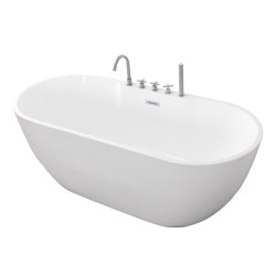 Cada Baie Freestanding Aruba 170x75x58cm G9045 + Baterie Si Accesorii Finisaj Crom