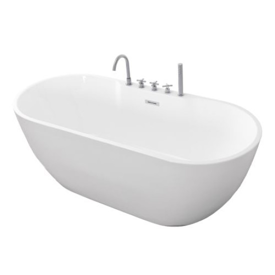 Cada Baie Freestanding Aruba 170x75x58cm G9045 + Baterie Si Accesorii Finisaj Crom Cada Baie Freestanding Aruba 170x75x58cm G9045 + Baterie Si Accesorii Finisaj Crom