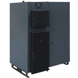 Cazan Din Otel Pe Peleti Si Lemne Ferroli Biopellet Combi 35 Kw Si Rezervor Peleti 135 Kg