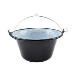 Ceaun Emailat 20l Negru-gri