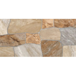 Gresie Portelanata Cesarom River Stones Maro 60x30 Cm 6060-0254 Interior/exterior (1.26 Mp/cut)