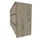 Comoda Mp6 6 Sertare Stejar K002 130x44x80cm