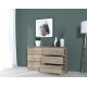 Comoda Mp6 6 Sertare Stejar K002 130x44x80cm