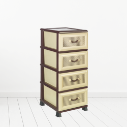 Dulap 4 Sertare Bamboo D001/a Bej/wenghe Dulap 4 Sertare Bamboo D001/a Bej/wenghe