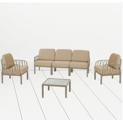 Mobilier Gradina Luna Sofa Cappucino 5 Pers Ct043-3