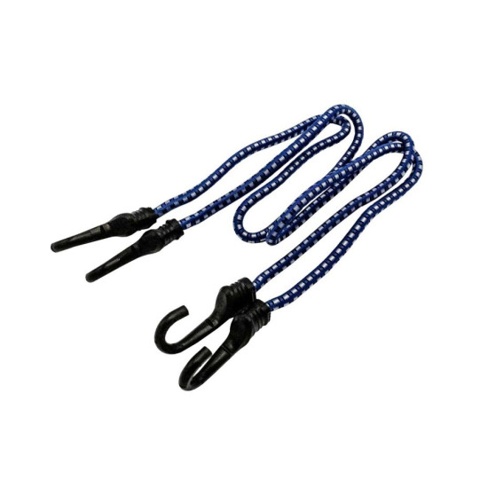 Cordelina Elastica Cu Carlig Pvc 8x80mm 2buc Albastru Lt82334