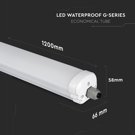 Corp Iluminat Led V-tac 10w 30cm 120lm/w 6500k Alb Rece Cip Cree