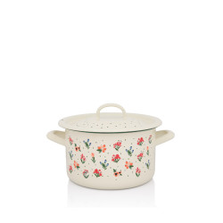 Cratita Adanca Emailata Clasica Cu Capac 18 Cm Those Little Things Metalac